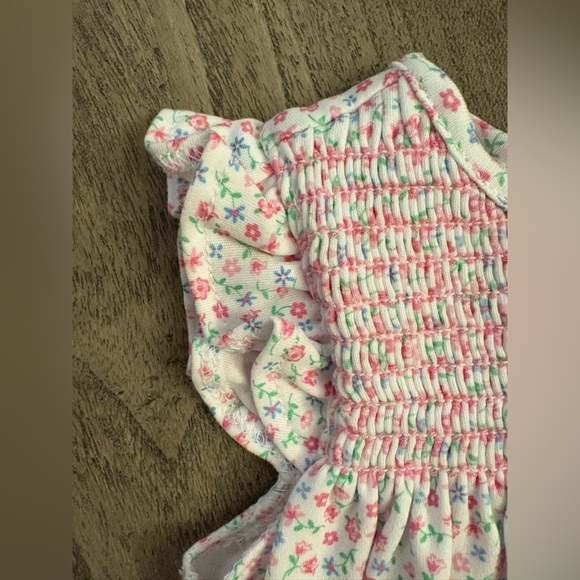 Kissy Kissy Pima Cotton Smocked Bubble Dress & Bloomer Set 0–3M Floral - Picture 8 of 15